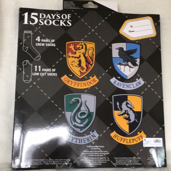 Harry Potter 15 Days of Socks Mens Sizes 6-12 - Picture 5 of 7
